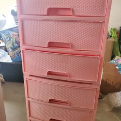 Plastic Storage Drawers × 2