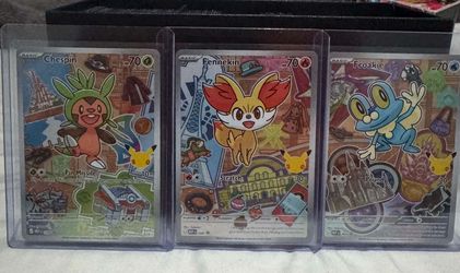 Pokemon series 3: chespin, fennekin, froakie kalos set