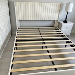 “Headboard with bed frame included”