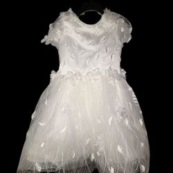 White Flower Girl Dress