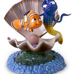 WDCC DISNEY CLASSICS FINDING NEMO AND GURGLE IM FROM THE OCEAN PORCELAIN FIGURINE FROM THE DISNEY MOVIE FINDING NEMO