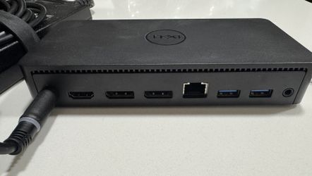 Dell MKX27 D6000 4K USB Dock w 130W (US) (Black) USB-C USB-A RJ-45 HDMI DP