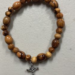 Olive Wood Bracelet From Bethlehem
