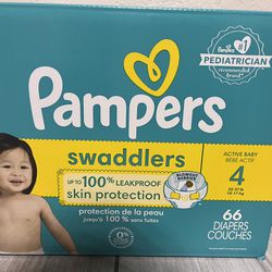 Pampers Size 4 66 Diapers $22.00