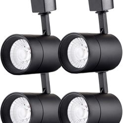 FLSNT 4-Pack LED Track Heads for 2-Wire-1 Compatible Juno Track, 12W (75W Equiv.) Dimmable 24 Degree LED