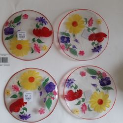 Designer Flower Plates