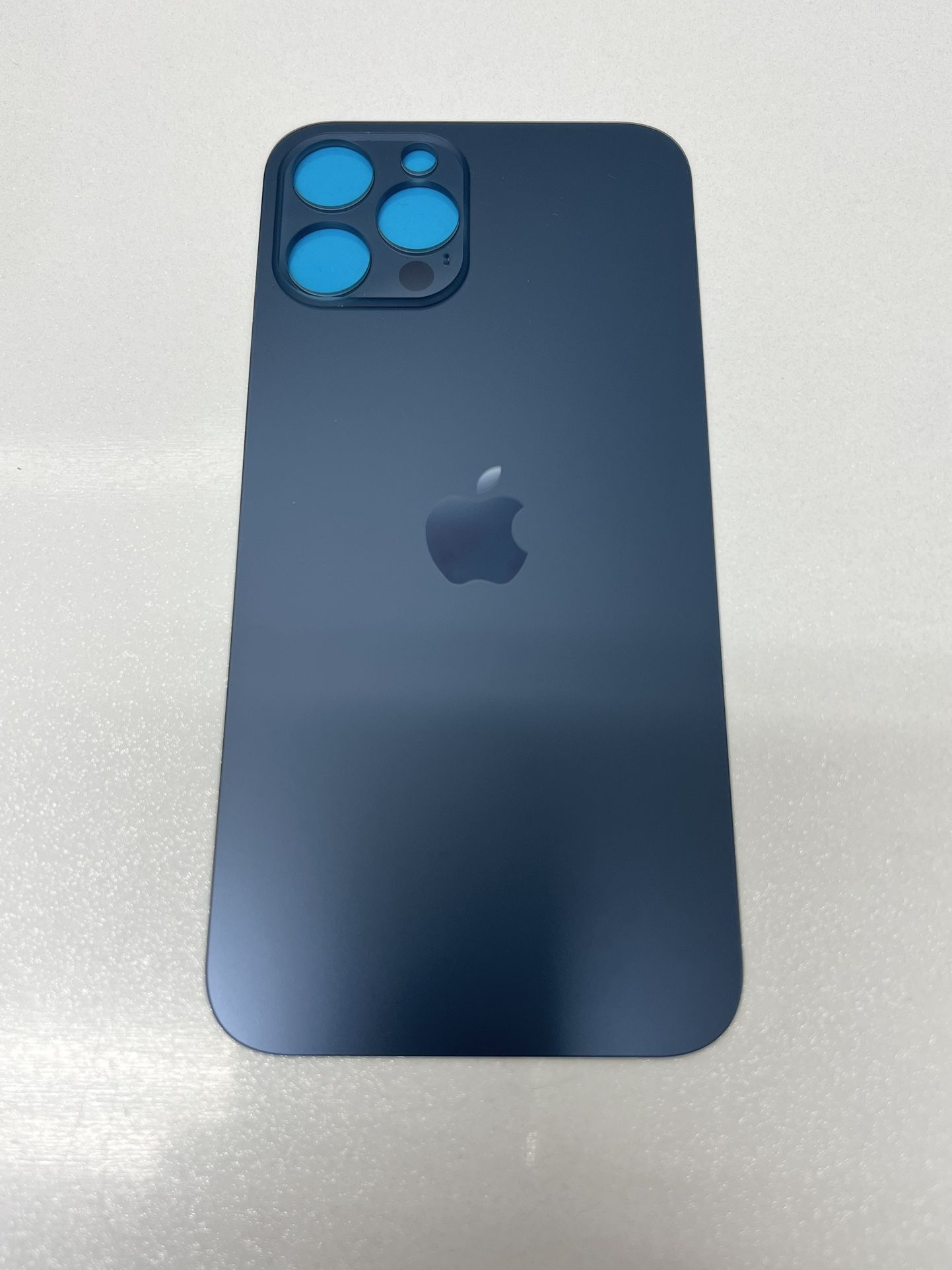 iPhone 12 Pro Max Big Hole Back Glass Part - Blue