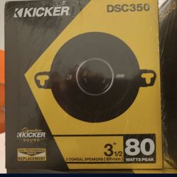 Kicker Dsc350 3.5 Dash Speakers 80w