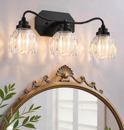 Vintage Bathroom Light Fixtures, 3 Light Bathroom Vanity Light