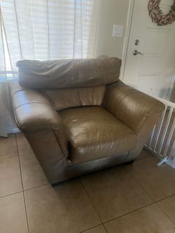 Faux cream color couch