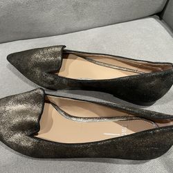 Linea Paolo Pointed Toe Metallic Flats