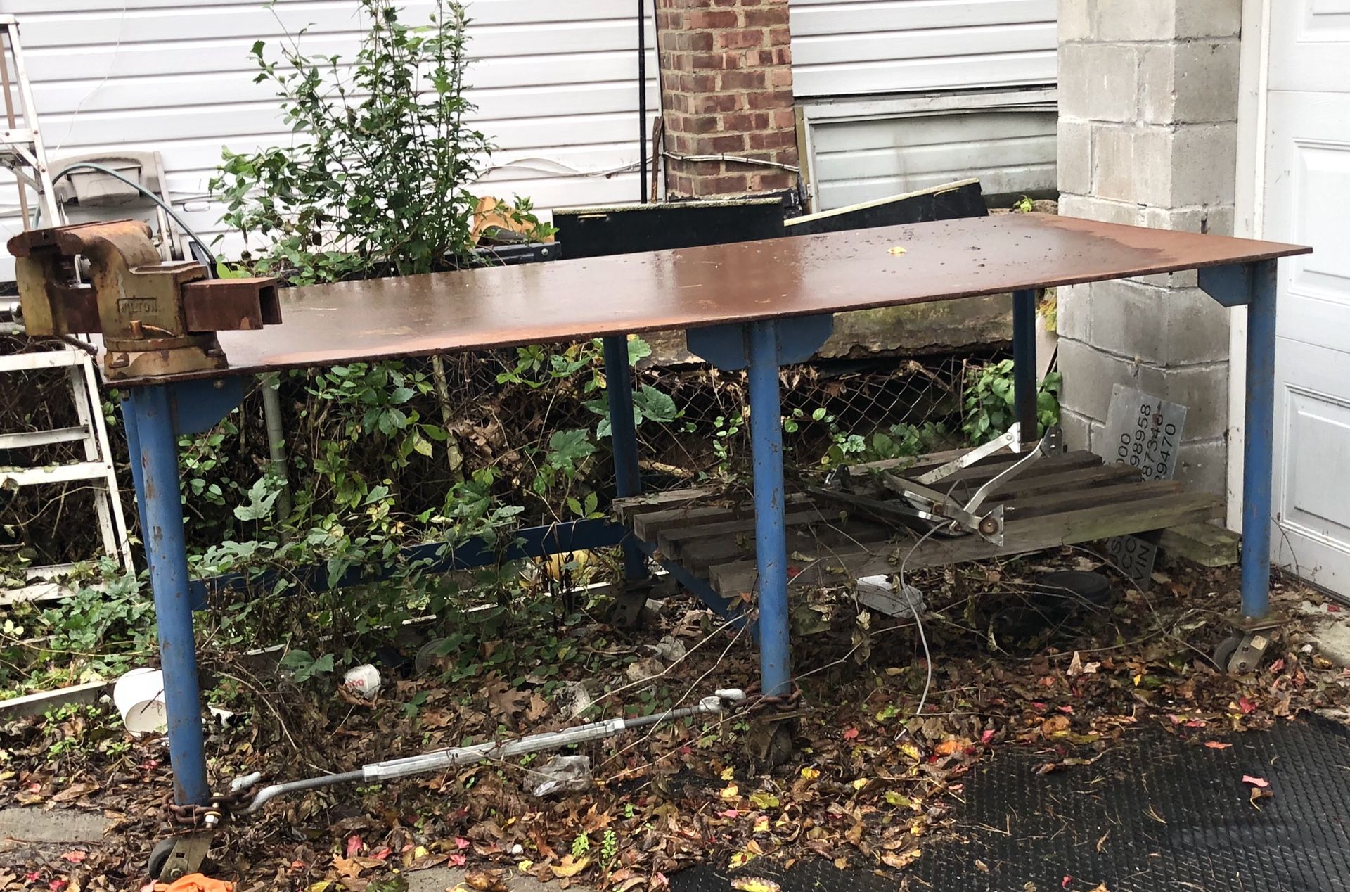 Metal Work Table Shop Bench