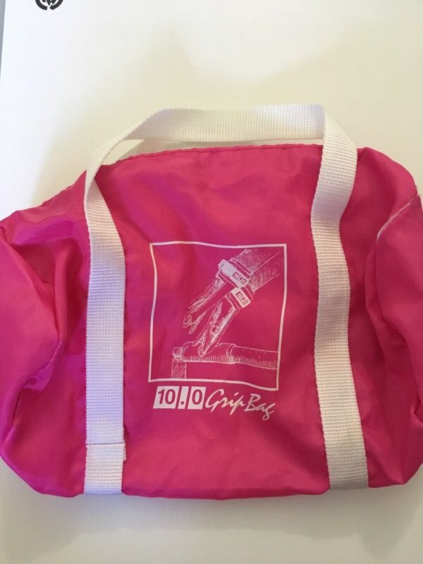 Ten.O pink Pixie gymnastics grip bag