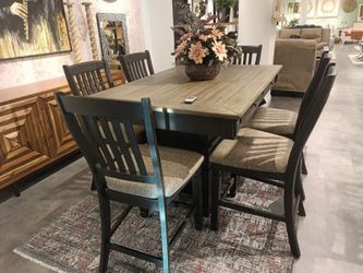 Tyler Creek Black/Grayish Brown Counter Height Dining Table And 4 Barstools With Server
Ashley Furniture