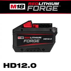 MILWAUKEE M18 18V Lithium-Ion REDLITHIUM FORGE HD 12.0 Ah Battery Pack (Model: 48-11-1813)