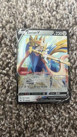 Zacian V Pokemon card