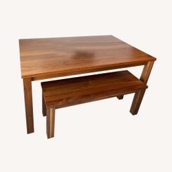 Andover Walnut Dining Table & Bench (Room&Board)