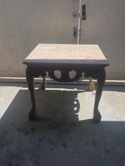 3 piece Marblesque table and side tables