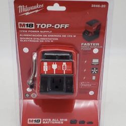 Milwaukee New Power Supply Top Off - No battery 