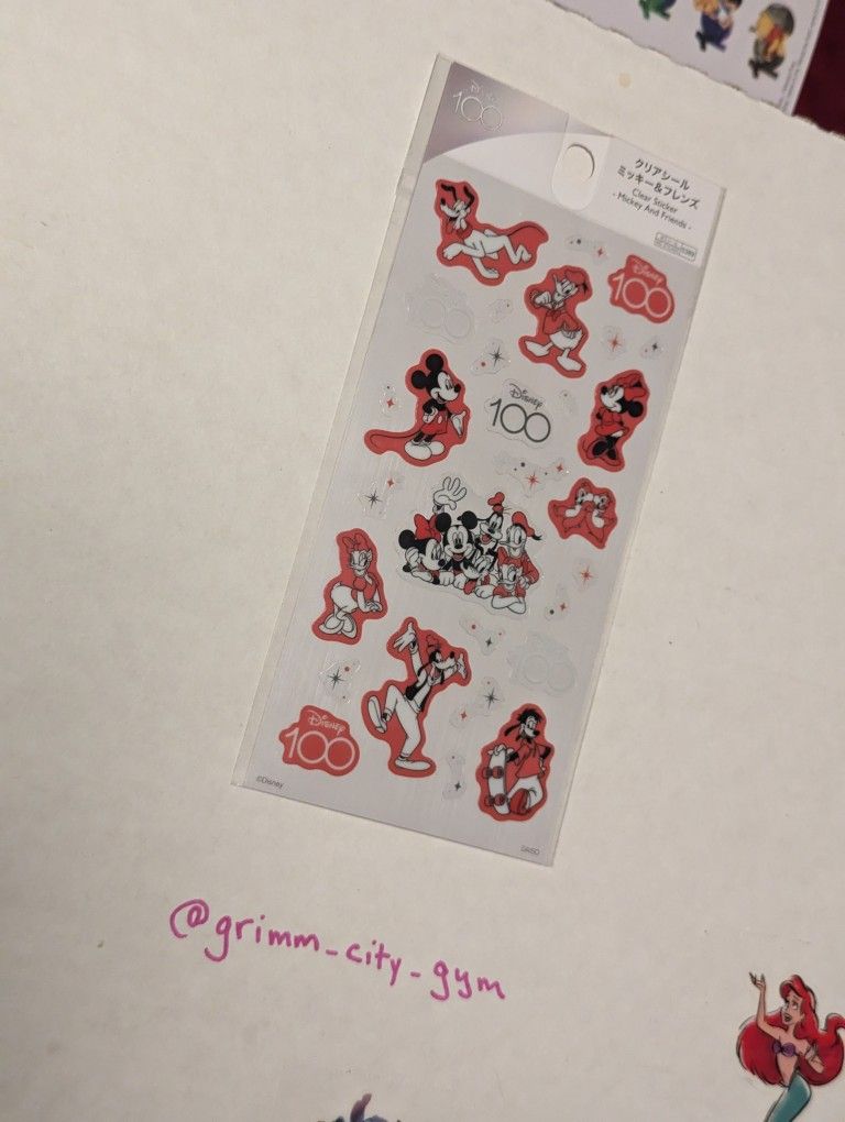 Japan Exclusive Stickers Disney 100th Anniversary