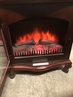 Electric Fireplace w/ 3D Flames & Heater /fan Options