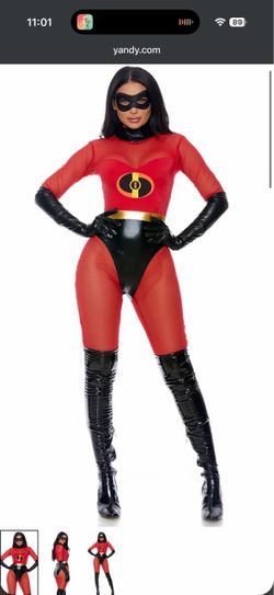 Mrs. Incredible costume M/L NEVER WORN