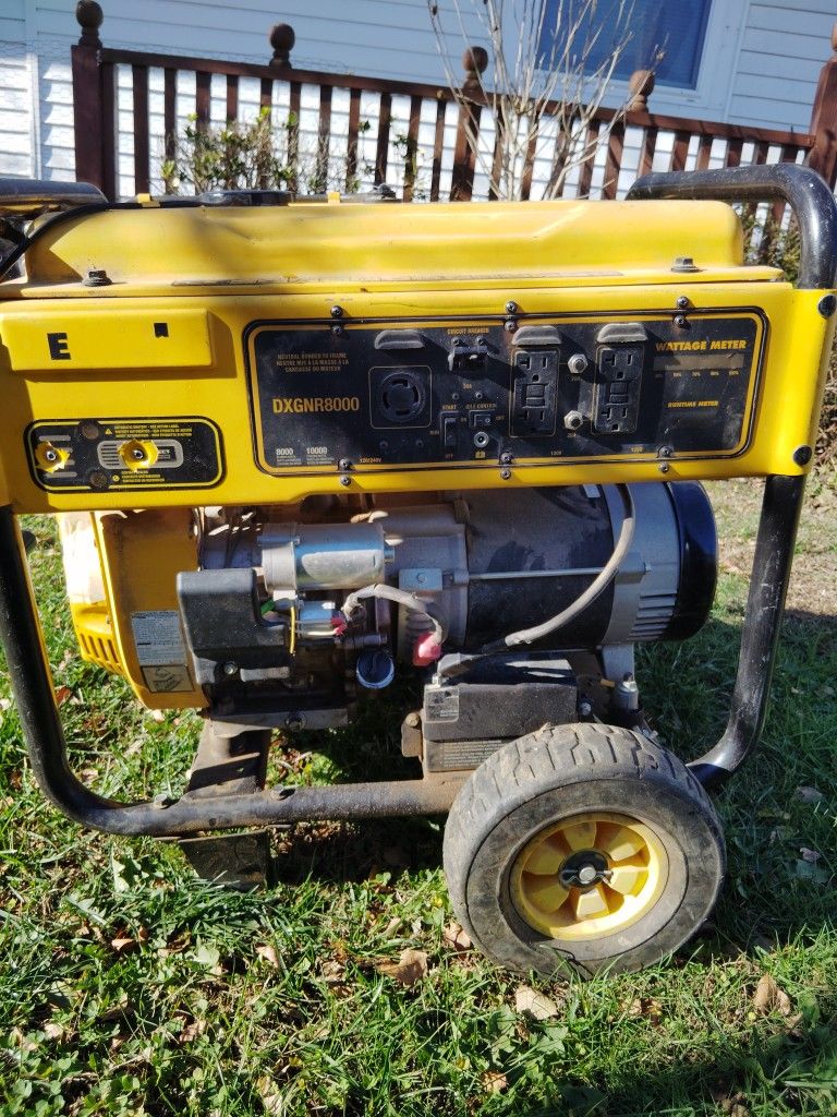DeWalt DXGNR8000, GENERATOR, BATTERY 
