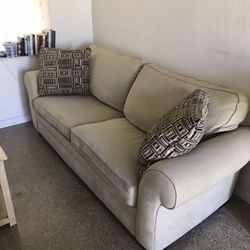 Beige Tan Brown Soft Couch Sofa