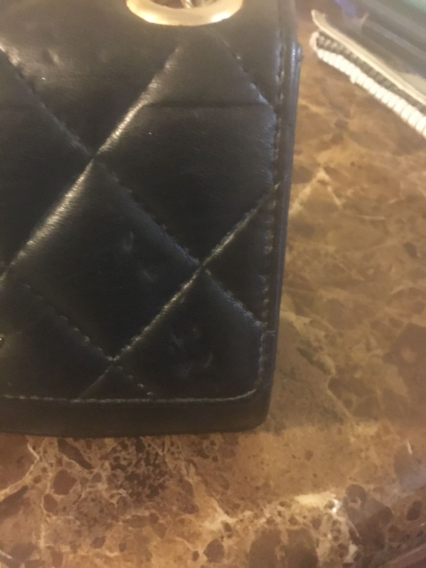 Dial hook pk 3940 shoulder bag faux leather navy Blue Black