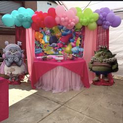 Trolls Backdrop And Cutouts