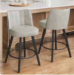 Set of 2 swivel counter stools