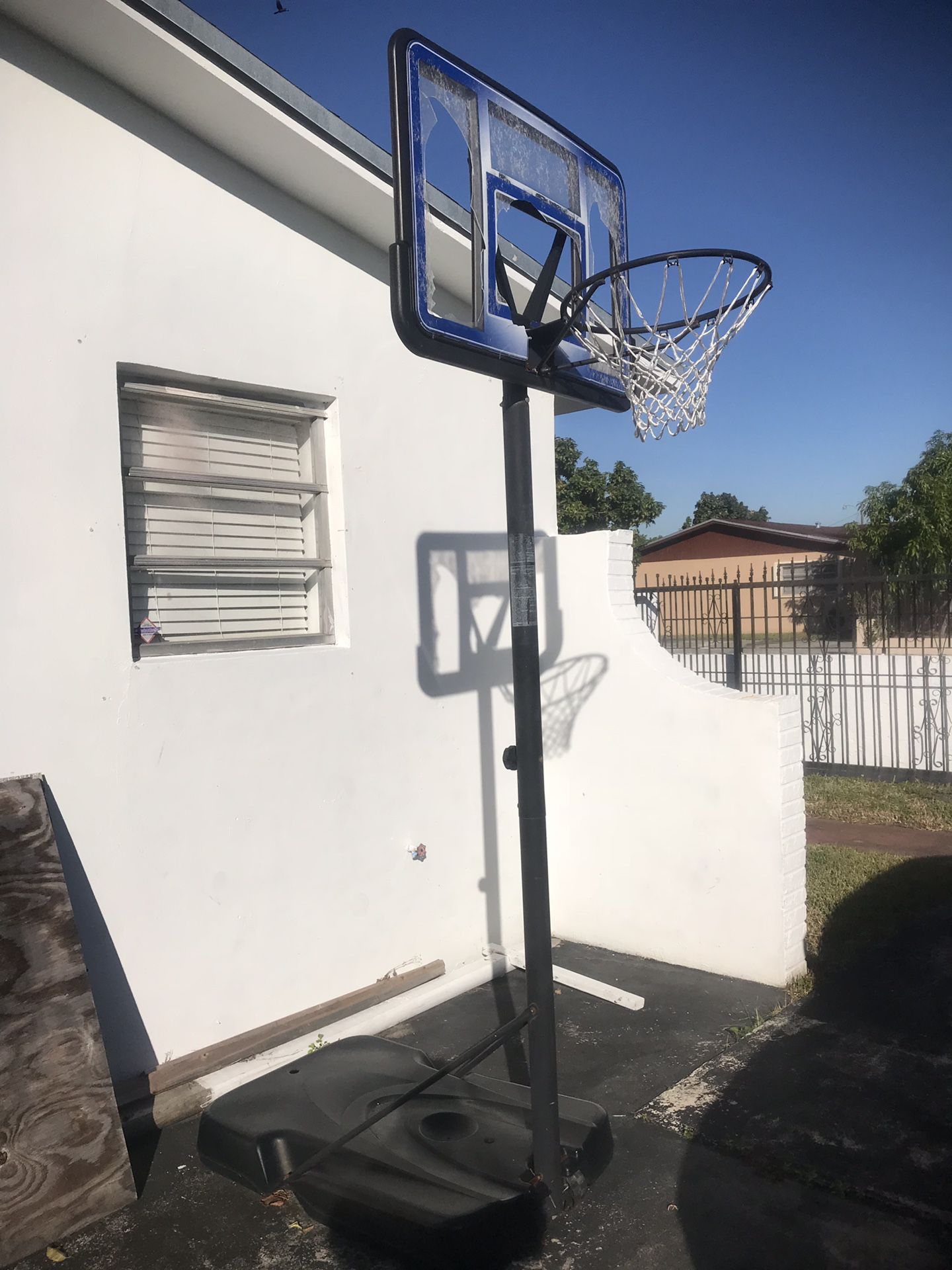 Basketball Hoop Small Crack