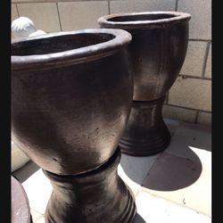 New Flower Pots Made Out Of Cement Perfect Gift 💝 