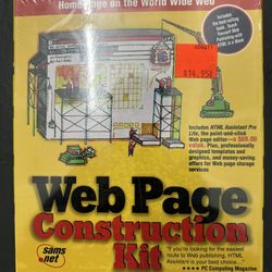 Web Page Construction Lot Sams Net 1995 Pc Software | New Sealed Html