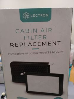 Lectron  cabin air filter replacement two pack Tesla model 3 and model y