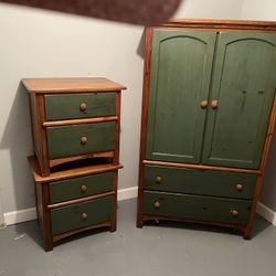 Armoire and two nightstands