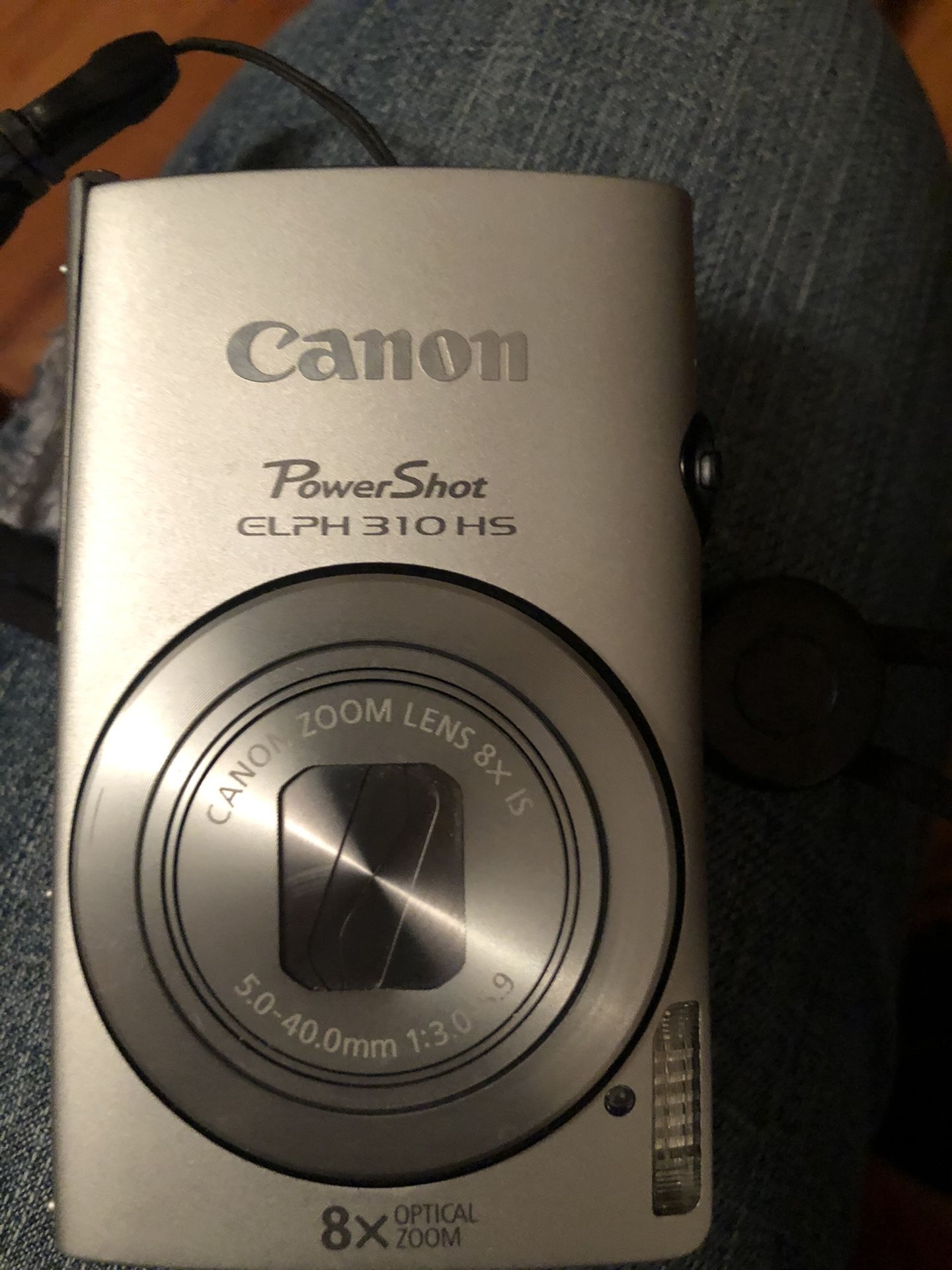 Canon silver Power Shot Elph 310 HS Full HD point and shoot camera no charger , no battery