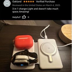 Wireless Charger for iPhone-3 in 1 Charging Station for Apple Multiple Devices, Travel Charger for iPhone 16 15 14 13 12 pro max & AirPods 4/3/Pro & A