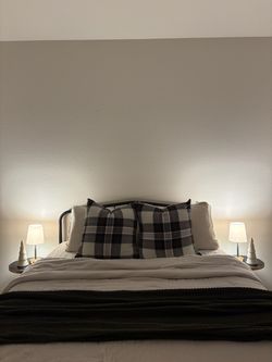 2 Green and Red Plaid Christmas Pillows