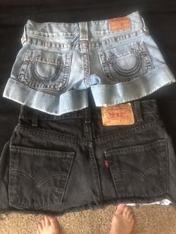 True Religion Shorts - Levi Skirt Size 26