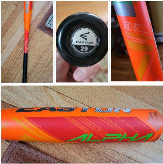 (2) Used Easton Baseball/Softball Bats And Bag