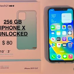 IPHONE X 256 GB, UNLOCKED WORLDWIDE