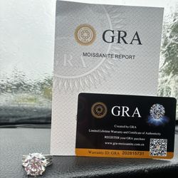 10 Carat Moissanite Ring Certified | Passes Diamond Tester | Stunning Sparkle