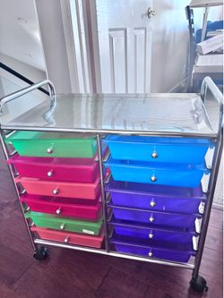 Colorful drawers.