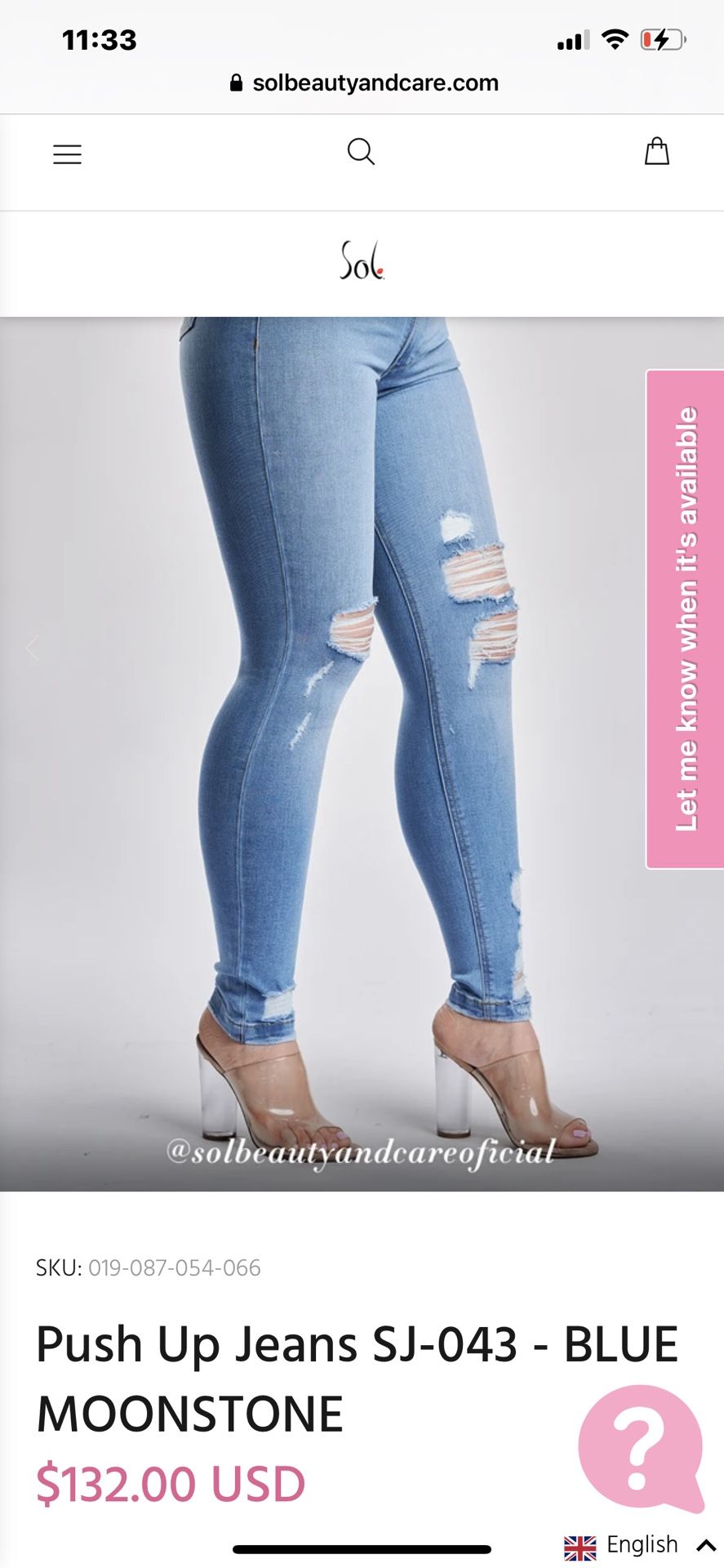 Sol Beauty And Care. Jeans
