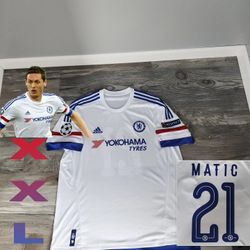 Adidas Chelsea FC Nemanja Matić #21 2015/2016 Away Jersey