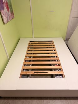 Bed frame with drawers