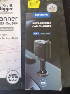4 in 1 Retractable car Charger