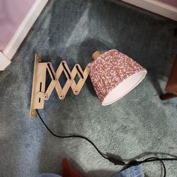 Adjustable Wall Lamp Floral Shade