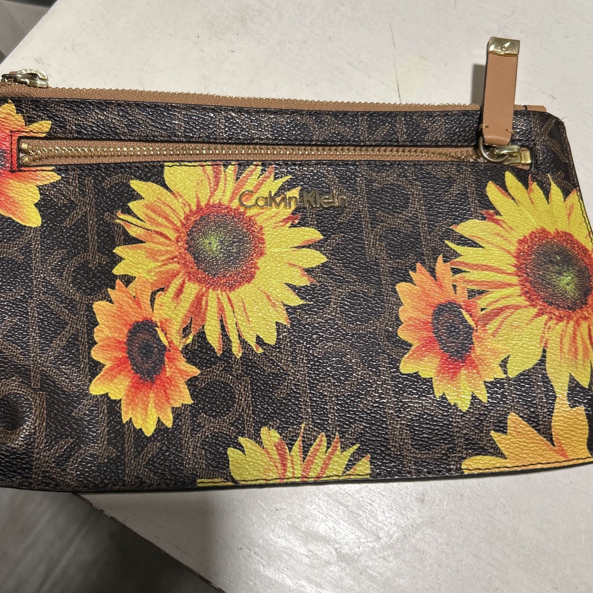Calvin Klein Sunflower Wristlet